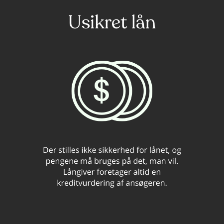 lån 250.000 med et usikret lån